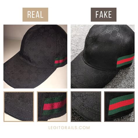 gucci black cap real vs fake|is my gucci cap real.